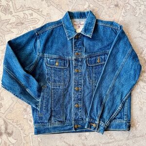 Wrangler Rugged Wear Blue Denim Jean Jacket